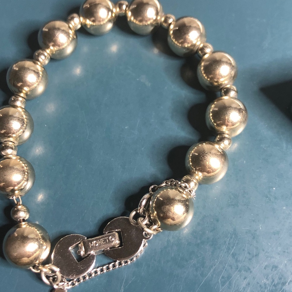 Monet Gold-Tone Polished Bead Bracelet